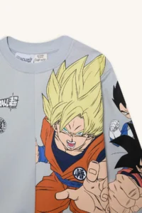 DeFacto Boy's Dragon Ball New Crew Neck Back Printed Sweatshirt - Image 2