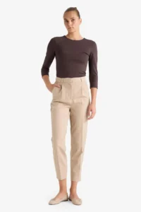 DeFacto Regular Fit Crew Neck Basic Straight Half Sleeve Snap Fastener Body - Image 2