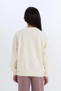 DeFacto Relax Fit Crew Neck Printed Sweatshirt Girl - Image 6
