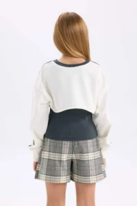 DeFacto Crew Neck Printed Sweatshirt Girl - Image 6