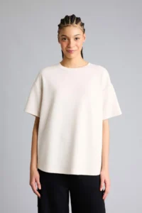 DeFacto Oversize Wide Fit Crew Neck Modal Short Sleeve T-Shirt - Image 3