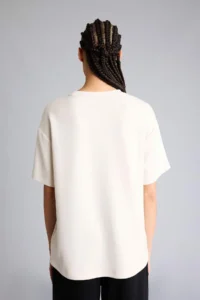 DeFacto Oversize Wide Fit Crew Neck Modal Short Sleeve T-Shirt - Image 5