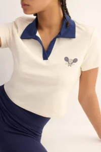 DeFacto Standard Fit Polo Neck Printed Athlete Short Sleeve T-Shirt - Image 4