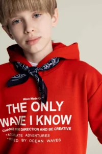 DeFacto Oversize Wide Fit Hooded Printed Sweatshirt Boy - Image 4