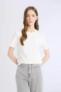 DeFacto 100% Cotton Regular Fit T-Shirt - Image 3