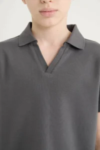DeFacto Open Collar Short Sleeve T-Shirt Boy - Image 5