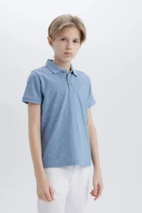 DeFacto Polo Neck Pique Short Sleeve T-Shirt Boy