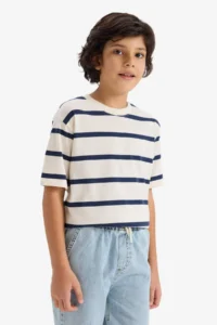 DeFacto Striped T-Shirt Boys' - Image 3