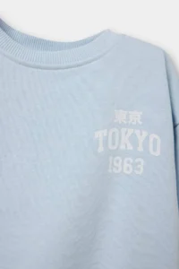 DeFacto Oversize Printed Sweatshirt Baby Boy - Image 2