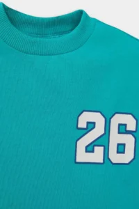 DeFacto Crew Neck Printed Short Sleeve T-Shirt Baby Boy - Image 2