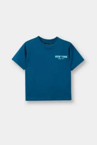 DeFacto Regular Fit Slogan Patterned Short Sleeve T-Shirt for Baby Boy