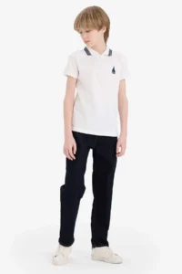 DeFacto Polo Neck Embroidered Pique Short Sleeve T-Shirt Boy - Image 2
