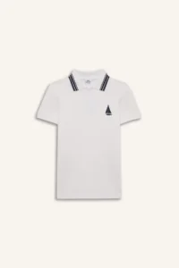 DeFacto Polo Neck Embroidered Pique Short Sleeve T-Shirt Boy - Image 7