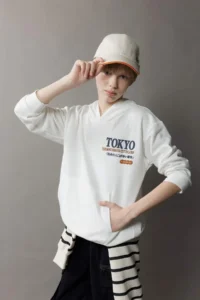 DeFacto Oversize Wide Fit Hooded Back Printed Sweatshirt Boy - Image 4