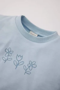 DeFacto Baby Girl Crew Neck Floral Sweatshirt - Image 2