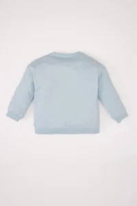 DeFacto Baby Girl Crew Neck Floral Sweatshirt - Image 4