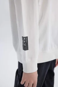DeFacto Oversize Wide Fit Hooded Printed Sweatshirt Boy - Image 8
