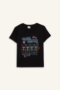 DeFacto Crew Neck Printed Short Sleeve T-Shirt Girls - Image 7