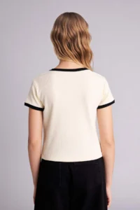 DeFacto Slim Fit Printed Ribbed Camisole T-Shirt Girl - Image 6