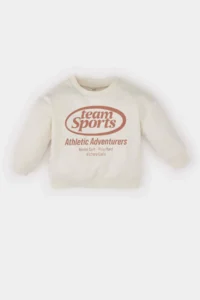 DeFacto Crew Neck Printed Sweatshirt Baby Boy