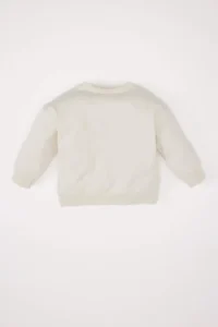 DeFacto Crew Neck Printed Sweatshirt Baby Boy - Image 4