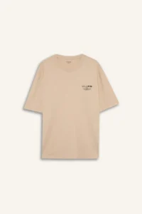 DeFacto 100% Cotton Oversize Wide Fit Crew Neck Printed Short Sleeve T-Shirt - Image 6
