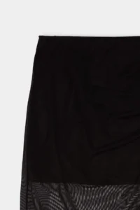 DeFacto Pencil Normal Waist Draped Lined Tulle Midi Skirt - Image 8