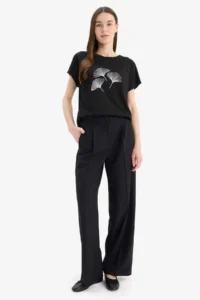 DeFacto Regular Fit Crew Neck Printed Short Sleeve T-Shirt - Image 2