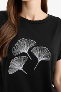 DeFacto Regular Fit Crew Neck Printed Short Sleeve T-Shirt - Image 5