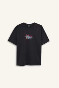 DeFacto 100% Cotton Rick and Morty Oversize Back Printed T-Shirt - Image 7