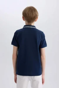 DeFacto Polo Neck Pique Short Sleeve T-Shirt Boy - Image 8