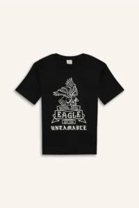 DeFacto Crew Neck Printed Short Sleeve T-Shirt Boy