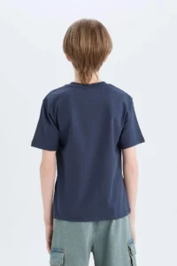 DeFacto Crew Neck Printed Short Sleeve T-Shirt Boy - Image 6