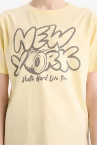 DeFacto Crew Neck Printed Short Sleeve T-Shirt Boy - Image 6
