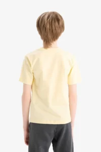 DeFacto Crew Neck Printed Short Sleeve T-Shirt Boy - Image 7