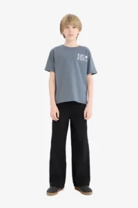 DeFacto Crew Neck Printed Short Sleeve T-Shirt Boy - Image 2