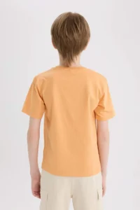 DeFacto Crew Neck Printed Short Sleeve T-Shirt Boy - Image 7