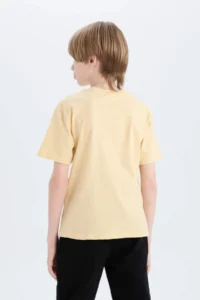 DeFacto Crew Neck Printed Short Sleeve T-Shirt Boy - Image 6