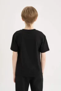 DeFacto Crew Neck Printed Short Sleeve T-Shirt Boy - Image 6