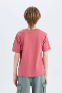DeFacto Crew Neck Printed Short Sleeve T-Shirt Boy - Image 6