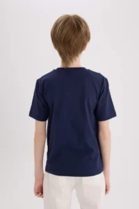DeFacto Crew Neck Printed Short Sleeve T-Shirt Boy - Image 6