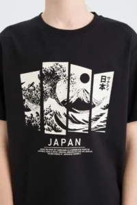 DeFacto Crew Neck Printed Short Sleeve T-Shirt Boy - Image 4