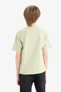 DeFacto Crew Neck Anime Printed Short Sleeve T-Shirt Boy - Image 6