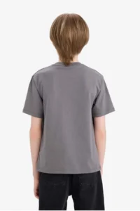 DeFacto Crew Neck Skateboard Printed Short Sleeve T-Shirt for Boys - Image 6