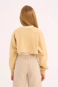 DeFacto Crew Neck Printed 2-Piece Sweatshirt Girl - Image 5