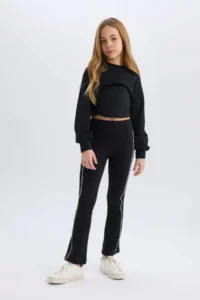 DeFacto Relax Fit Crew Neck Sweatshirt Girl - Image 2