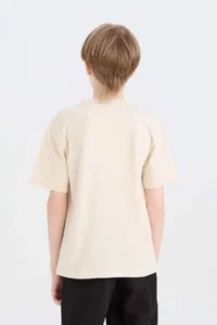 DeFacto Crew Neck Printed Short Sleeve T-Shirt Boy - Image 5