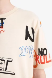 DeFacto Crew Neck Printed Short Sleeve T-Shirt Boy - Image 6