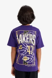 DeFacto NBA Los Angeles Lakers Short Sleeve T-Shirt Boys - Image 7