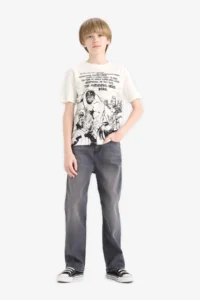 DeFacto Marvel Avengers Crew Neck Short Sleeve T-Shirt Boy - Image 2